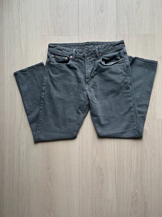 American Eagle EasyFlex +TENCEL™ Fibers Slim Straight Jean Stone Gray 34x32 - Picture 8 of 16